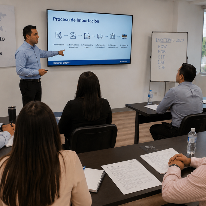 Curso de comercio exterior de INCEA para aprender importación, exportación y aduanas